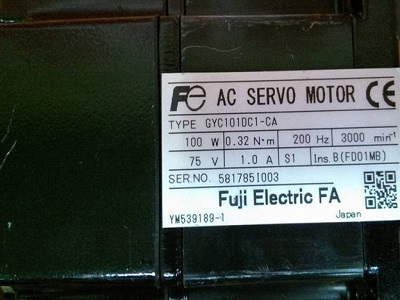 FUJI AC SERVO MOTOR (GYC101DC1-CA)