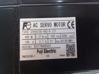 FUJI AC SERVO MOTOR (GYS401D5-HB2)