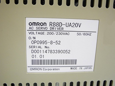 OMRON AC SERVO DRIVER (R88D-UA20V)
