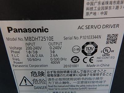 PANASONIC AC SERVO DRIVER (MBDHT2510E)